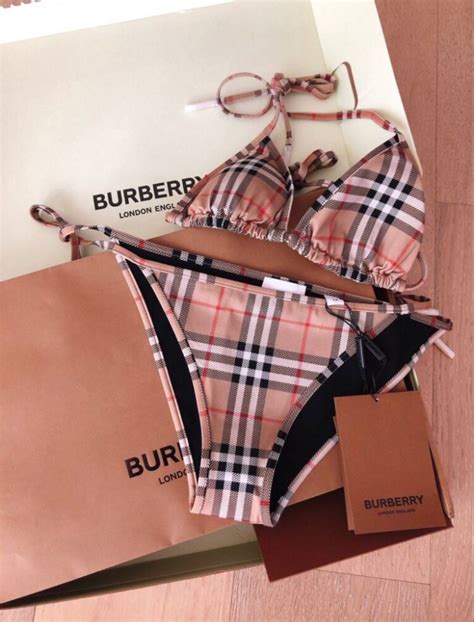 burberry women bathwuits|Designer Swimwear For Women .